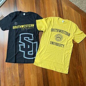 Two (2) NEW Southwestern University (Texas) Sz S T-shirts
